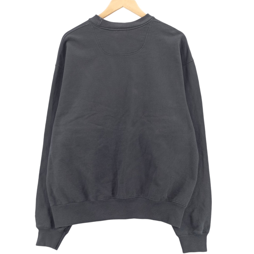 Champion plain blank sweatshirt, men's size L cotton black type Vintage Second Hand