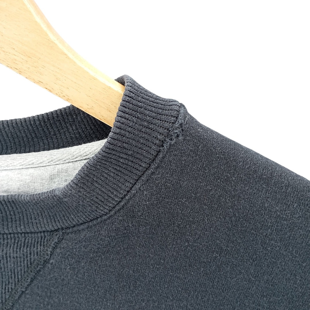 Champion plain blank sweatshirt, men's size L cotton black type Vintage Second Hand