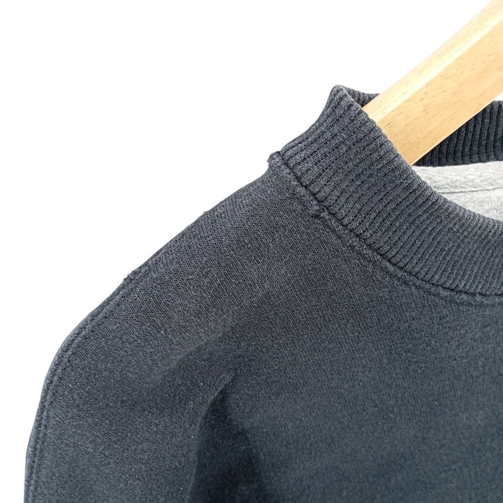 Champion plain blank sweatshirt, men's size L cotton black type Vintage Second Hand