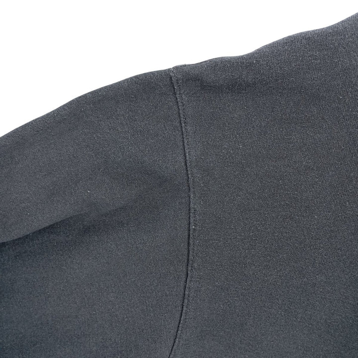 Champion plain blank sweatshirt, men's size L cotton black type Vintage Second Hand
