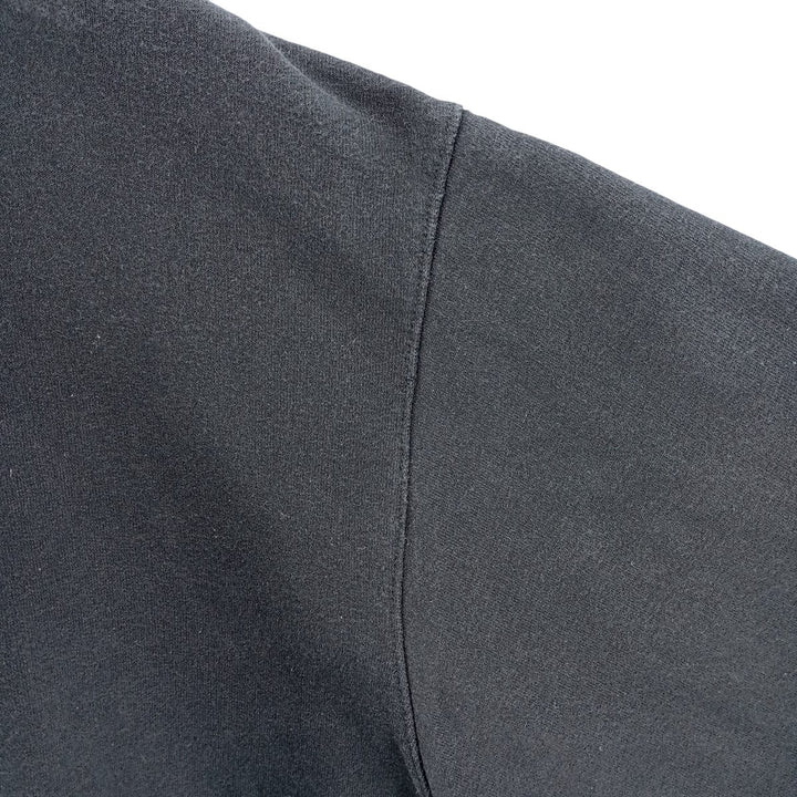 Champion plain blank sweatshirt, men's size L cotton black type Vintage Second Hand