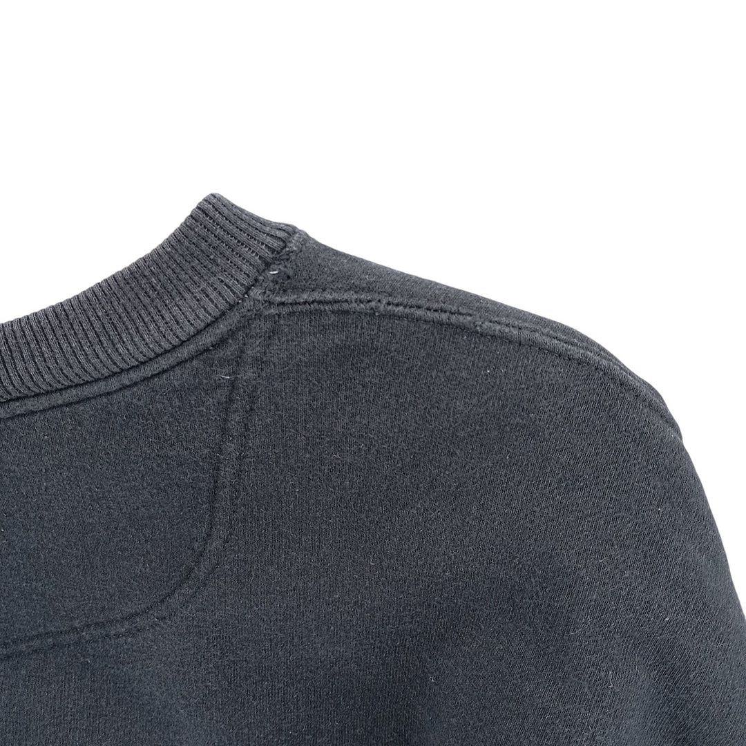 Champion plain blank sweatshirt, men's size L cotton black type Vintage Second Hand