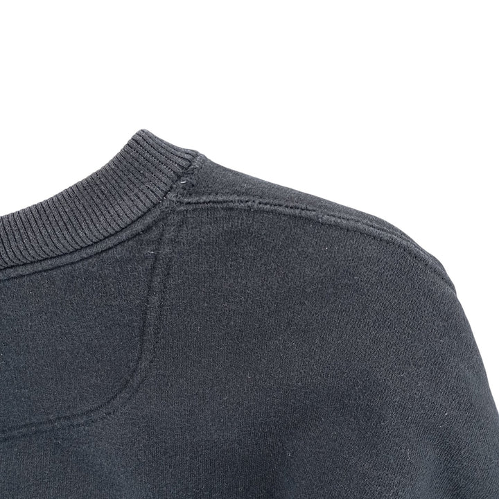 Champion plain blank sweatshirt, men's size L cotton black type Vintage Second Hand