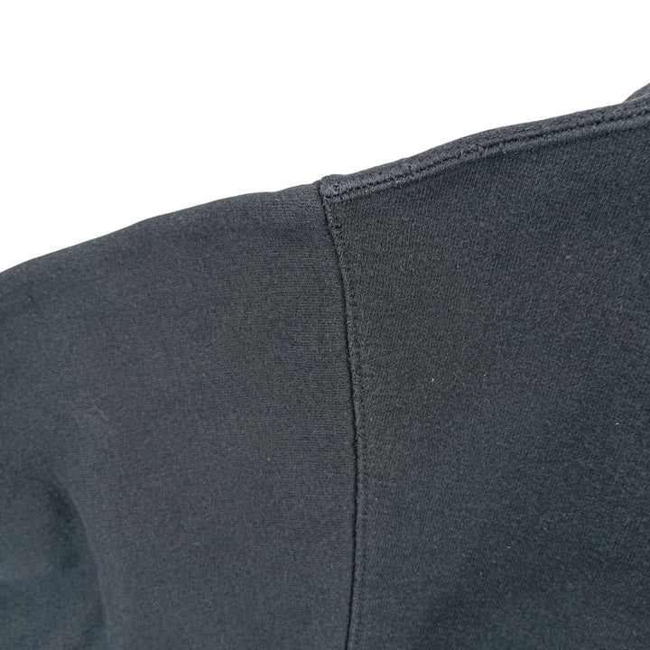 Champion plain blank sweatshirt, men's size L cotton black type Vintage Second Hand