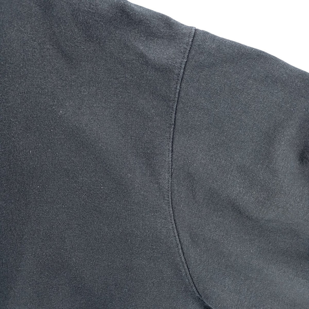 Champion plain blank sweatshirt, men's size L cotton black type Vintage Second Hand