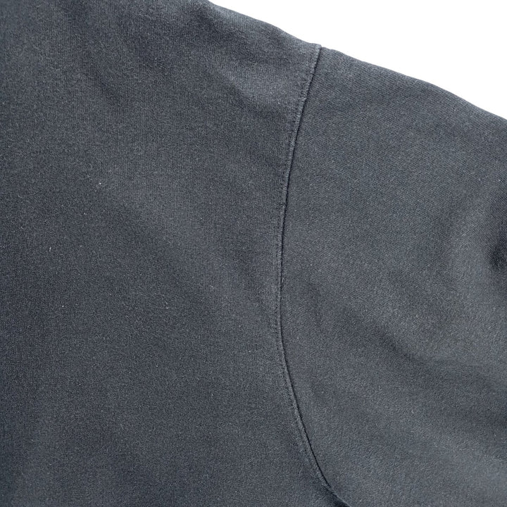 Champion plain blank sweatshirt, men's size L cotton black type Vintage Second Hand