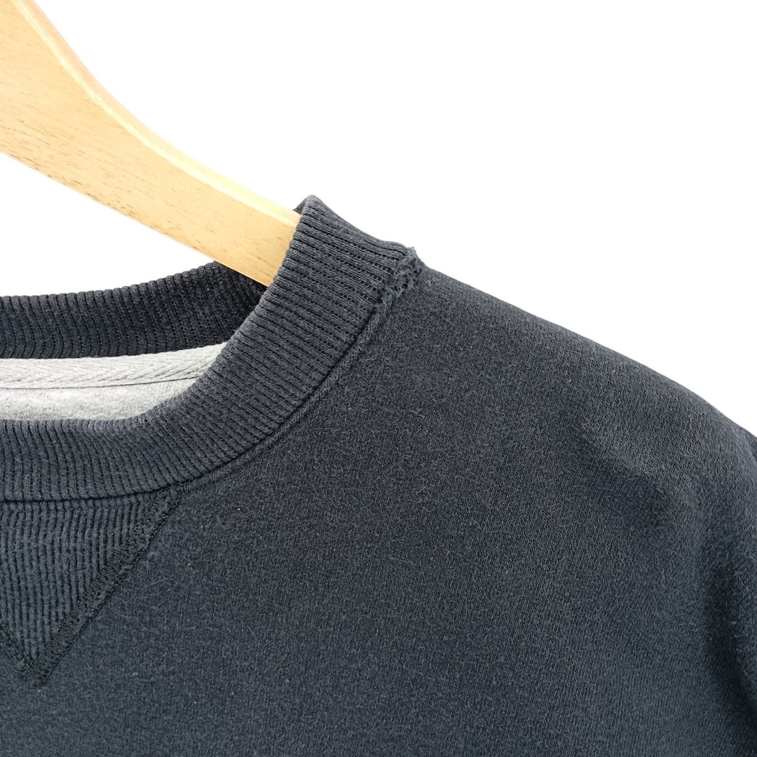 Champion plain blank sweatshirt, men's size L cotton black type Vintage Second Hand