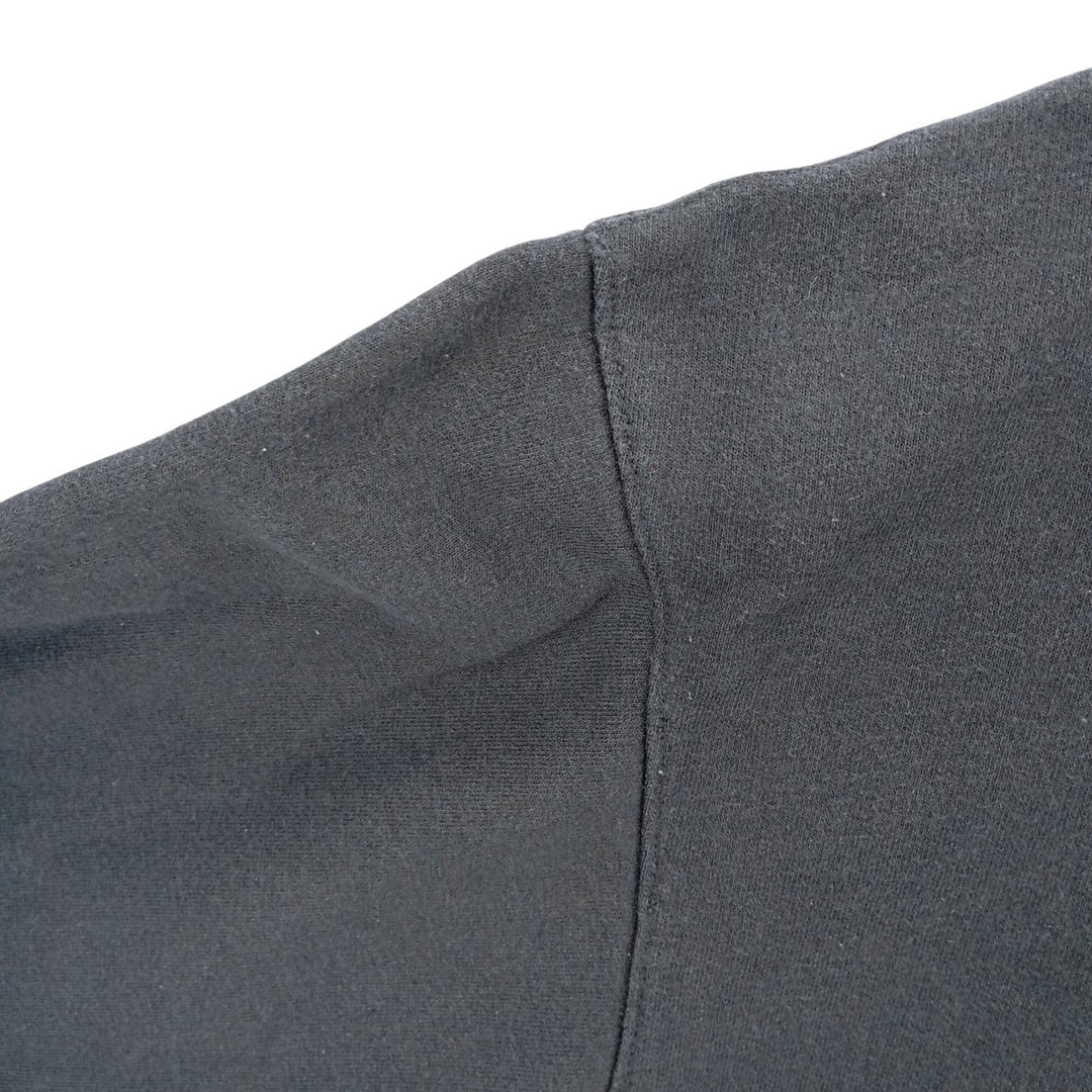Champion plain blank sweatshirt, men's size L cotton black type Vintage Second Hand