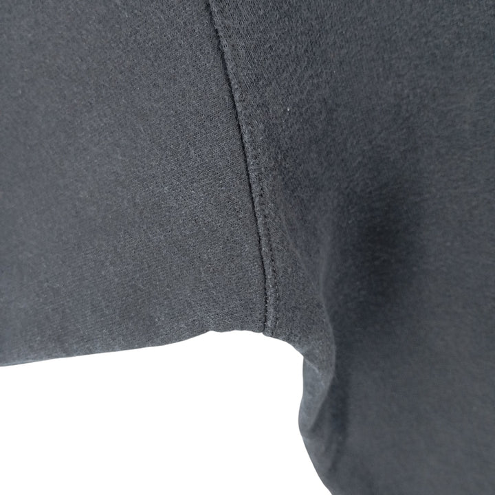 Champion plain blank sweatshirt, men's size L cotton black type Vintage Second Hand
