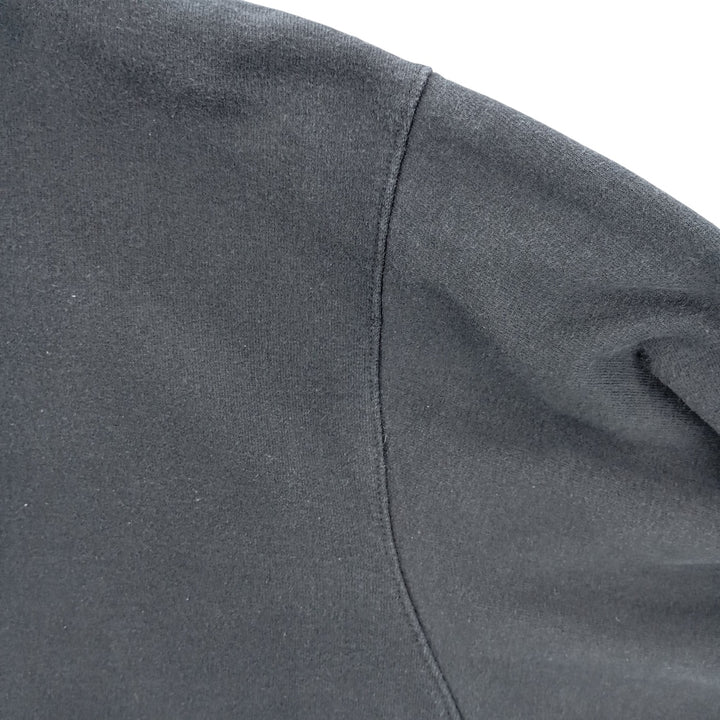 Champion plain blank sweatshirt, men's size L cotton black type Vintage Second Hand