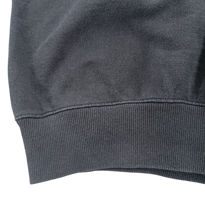 Champion plain blank sweatshirt, men's size L cotton black type Vintage Second Hand