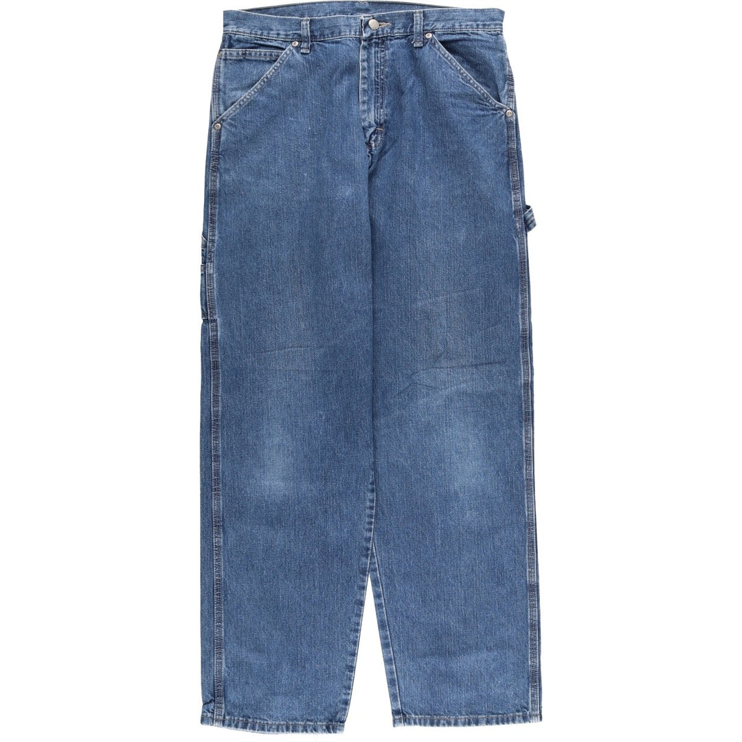 00'S Wrangler CARPENTER denim painter pants for men, equivalent to W32 cotton blue type Vintage Second Hand