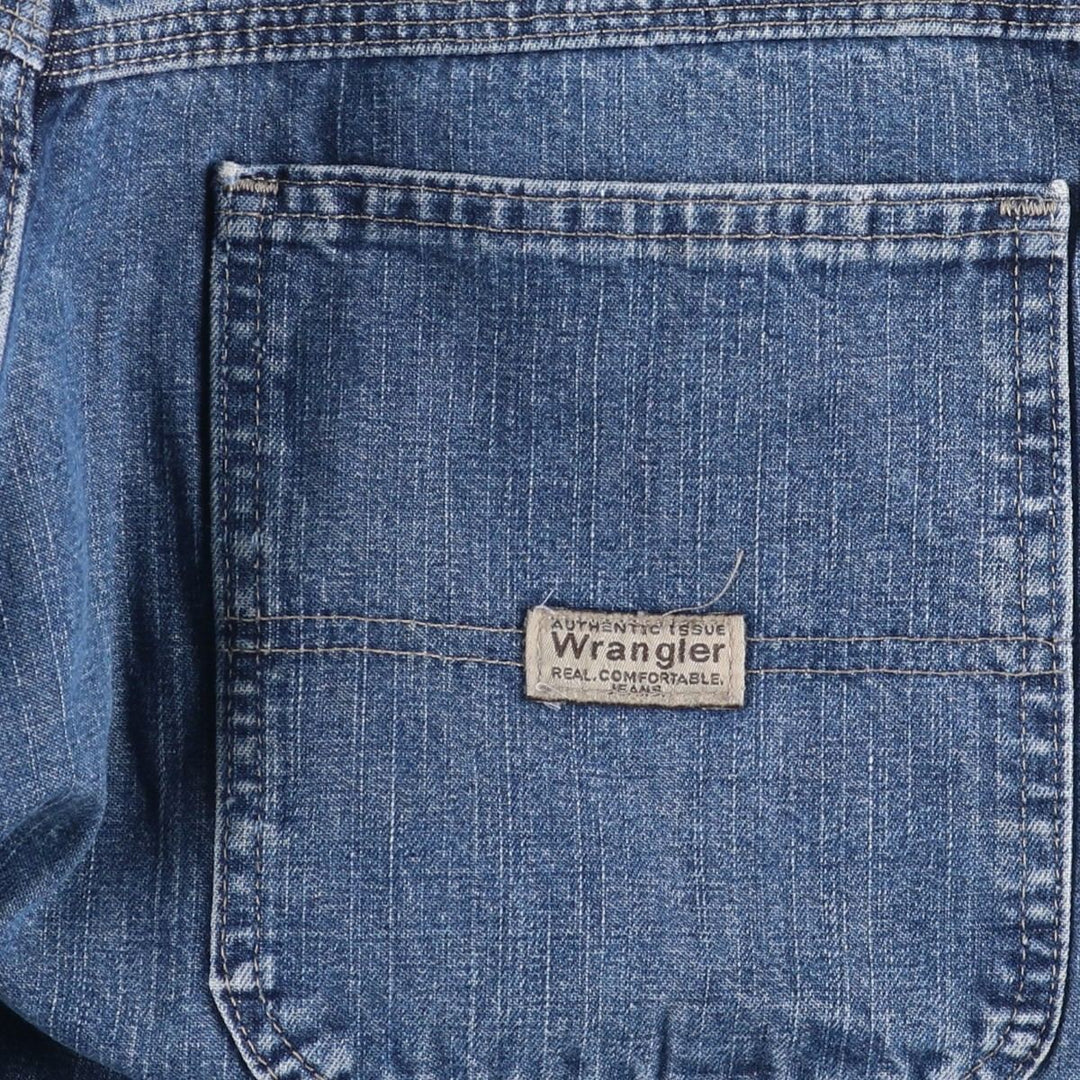 00'S Wrangler CARPENTER denim painter pants for men, equivalent to W32 cotton blue type Vintage Second Hand