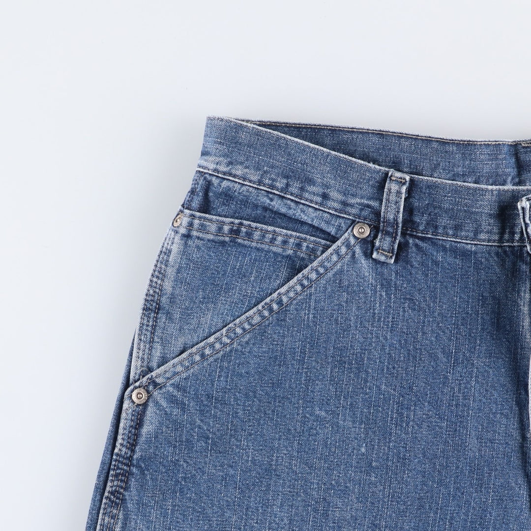 00'S Wrangler CARPENTER denim painter pants for men, equivalent to W32 cotton blue type Vintage Second Hand