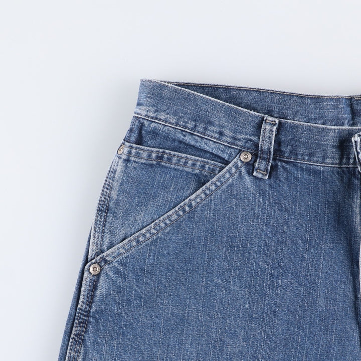 00'S Wrangler CARPENTER denim painter pants for men, equivalent to W32 cotton blue type Vintage Second Hand