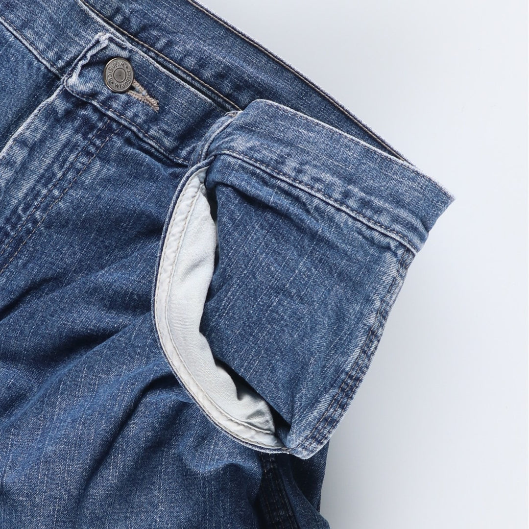 00'S Wrangler CARPENTER denim painter pants for men, equivalent to W32 cotton blue type Vintage Second Hand