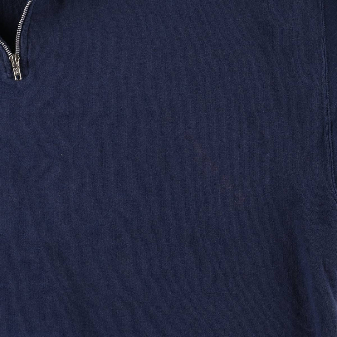 2000'S ~ Russell Dri-POWER Half-Zip Sweatshirt, Men's XXL cotton navy blue type Vintage Second Hand