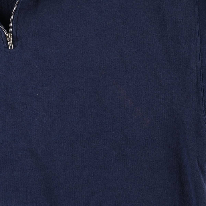 2000'S ~ Russell Dri-POWER Half-Zip Sweatshirt, Men's XXL cotton navy blue type Vintage Second Hand