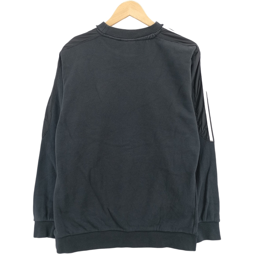 Adidas Originals logo sweatshirt, men's size M cotton black type Vintage Second Hand