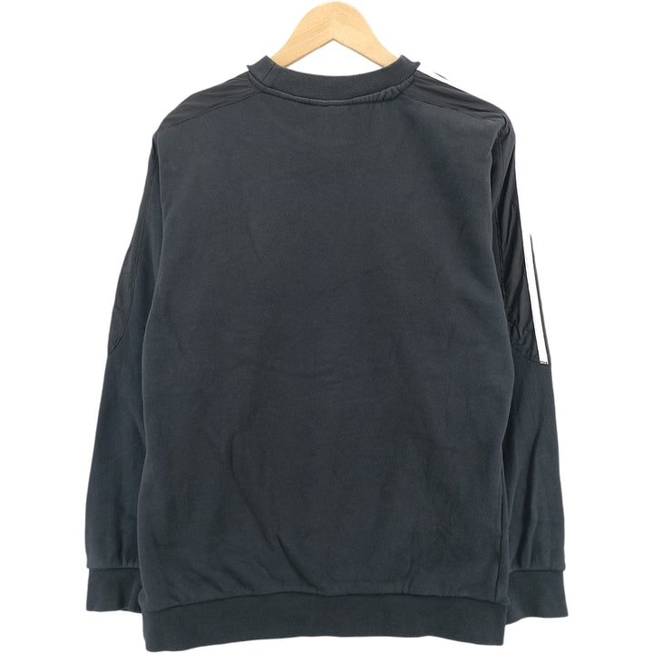 Adidas Originals logo sweatshirt, men's size M cotton black type Vintage Second Hand