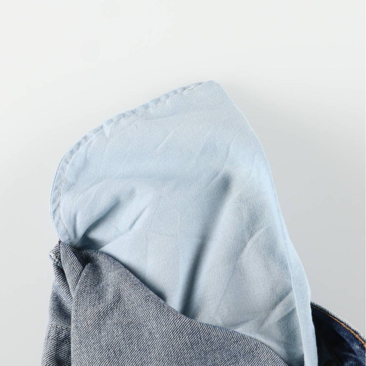 00'S Levi's 505 REGULAR FIT STRAIGHT LEG tapered denim pants made in USA, men's size w34 cotton blue type Vintage Second Hand