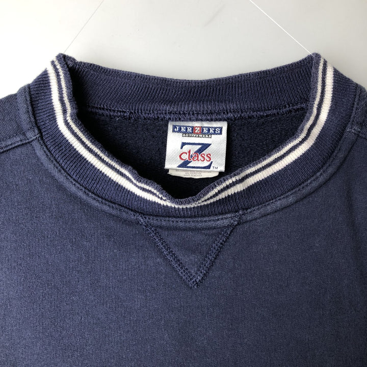 2000'S Jerzees Z-Class plain blank sweatshirt, men's size L cotton navy blue type Vintage Second Hand