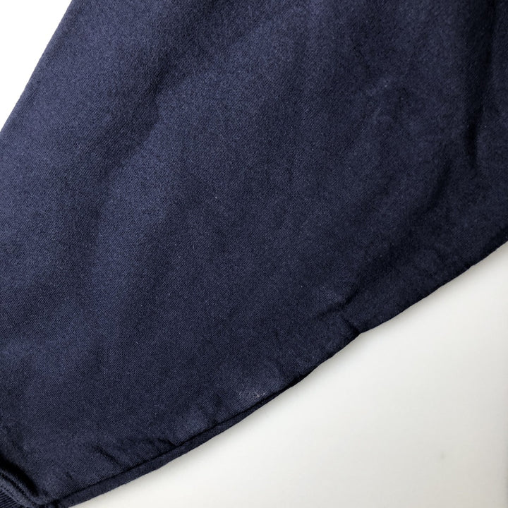 2000'S Jerzees Z-Class plain blank sweatshirt, men's size L cotton navy blue type Vintage Second Hand