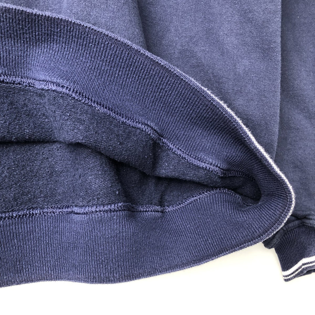 2000'S Jerzees Z-Class plain blank sweatshirt, men's size L cotton navy blue type Vintage Second Hand
