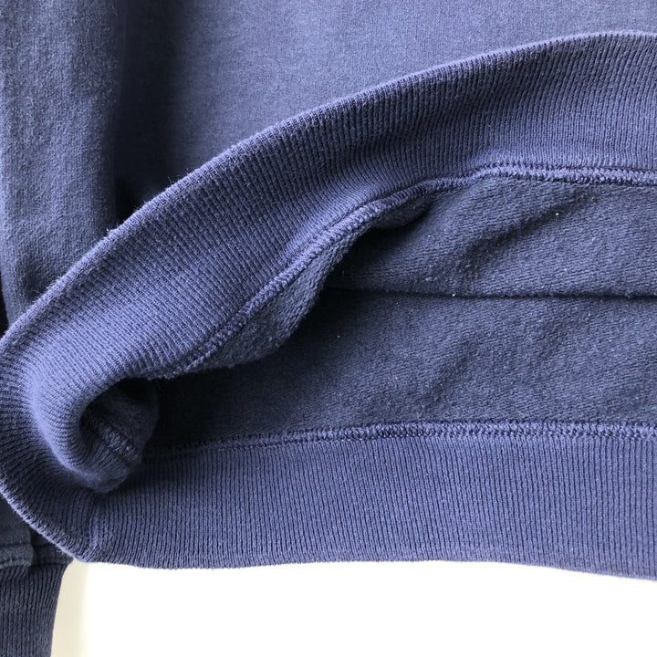 2000'S Jerzees Z-Class plain blank sweatshirt, men's size L cotton navy blue type Vintage Second Hand