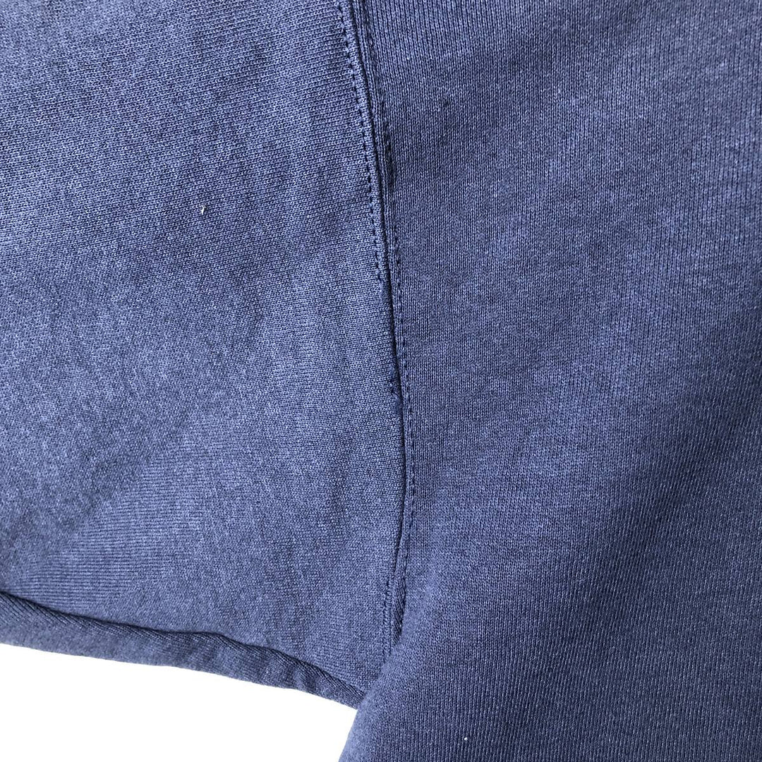 Vintage 90'S Hanes ACTIVEWEAR plain blank sweatshirt, made in the USA, men's size XL cotton navy blue type Vintage Second Hand
