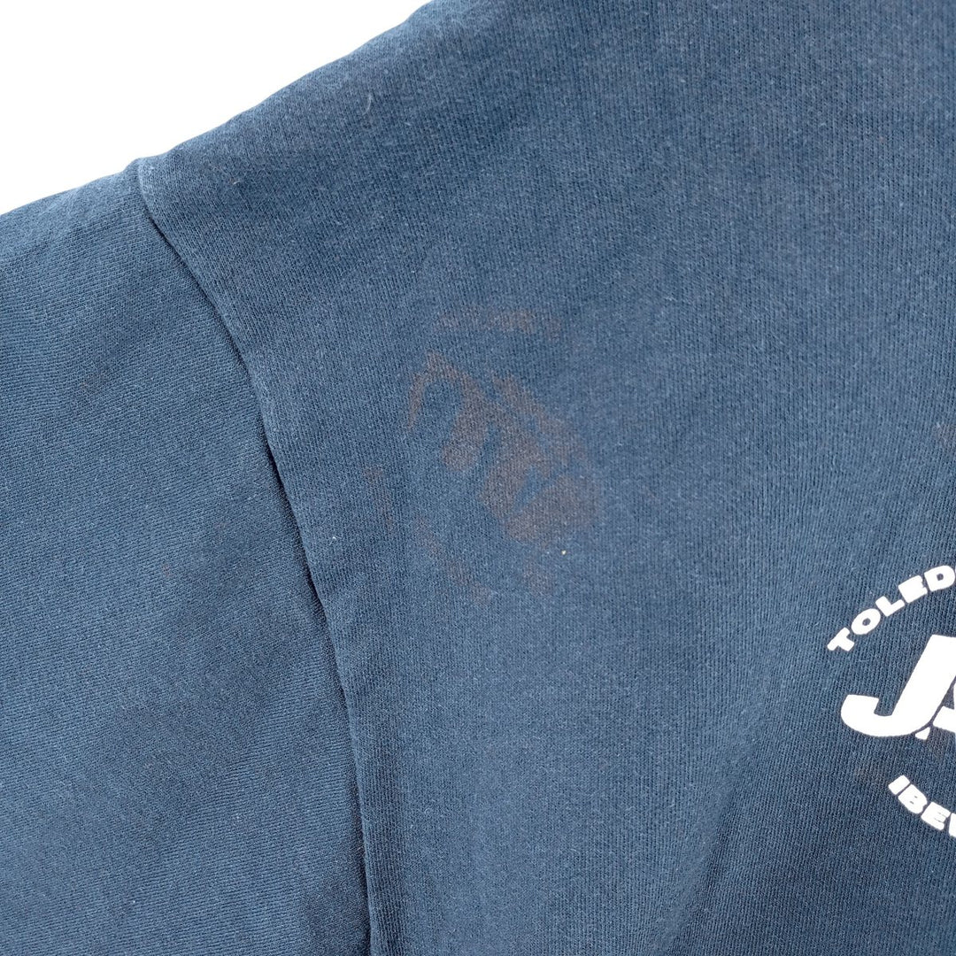 Vintage 90'S Union Line full-zip sweatshirt hoodie, made in the USA, size XL. cotton navy blue type Vintage Second Hand