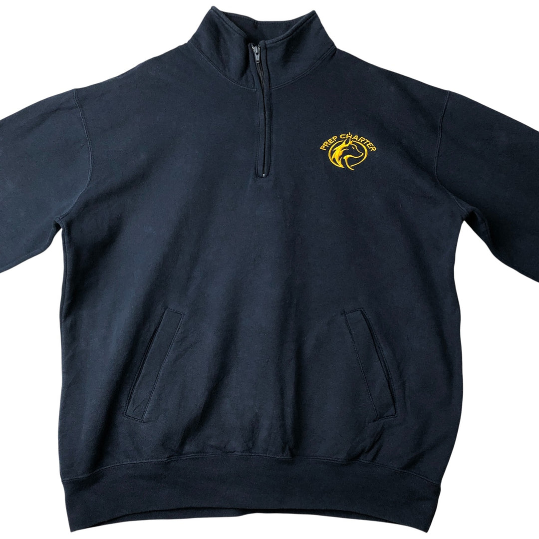 Champion ECO AUTHENTIC College Half-Zip Sweatshirt, Men's XL unclear navy blue type Vintage Second Hand