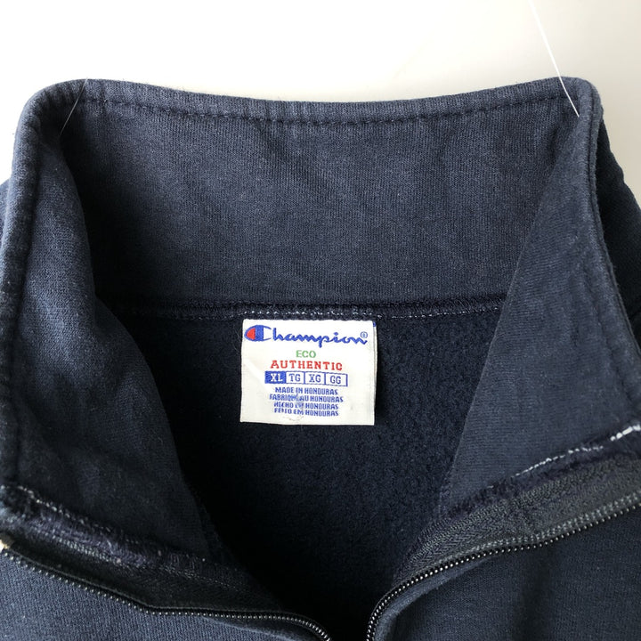 Champion ECO AUTHENTIC College Half-Zip Sweatshirt, Men's XL unclear navy blue type Vintage Second Hand