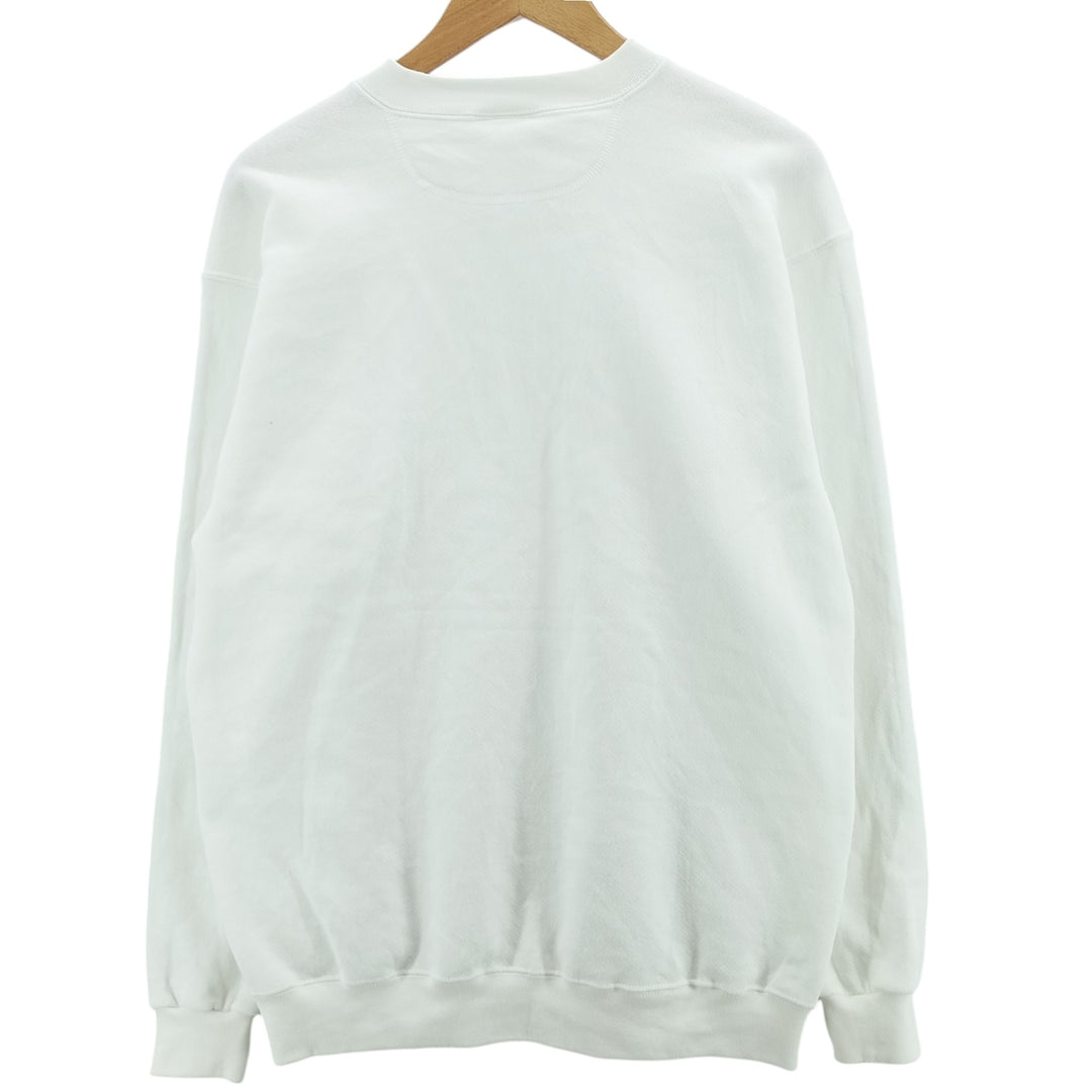 Vintage 90'S Lee Heavy Weight plain blank sweatshirt, men's size M cotton white type Vintage Second Hand