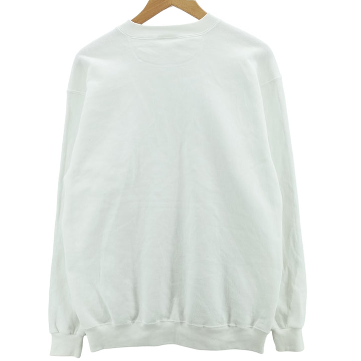 Vintage 90'S Lee Heavy Weight plain blank sweatshirt, men's size M cotton white type Vintage Second Hand