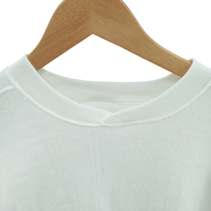 Vintage 90'S Lee Heavy Weight plain blank sweatshirt, men's size M cotton white type Vintage Second Hand