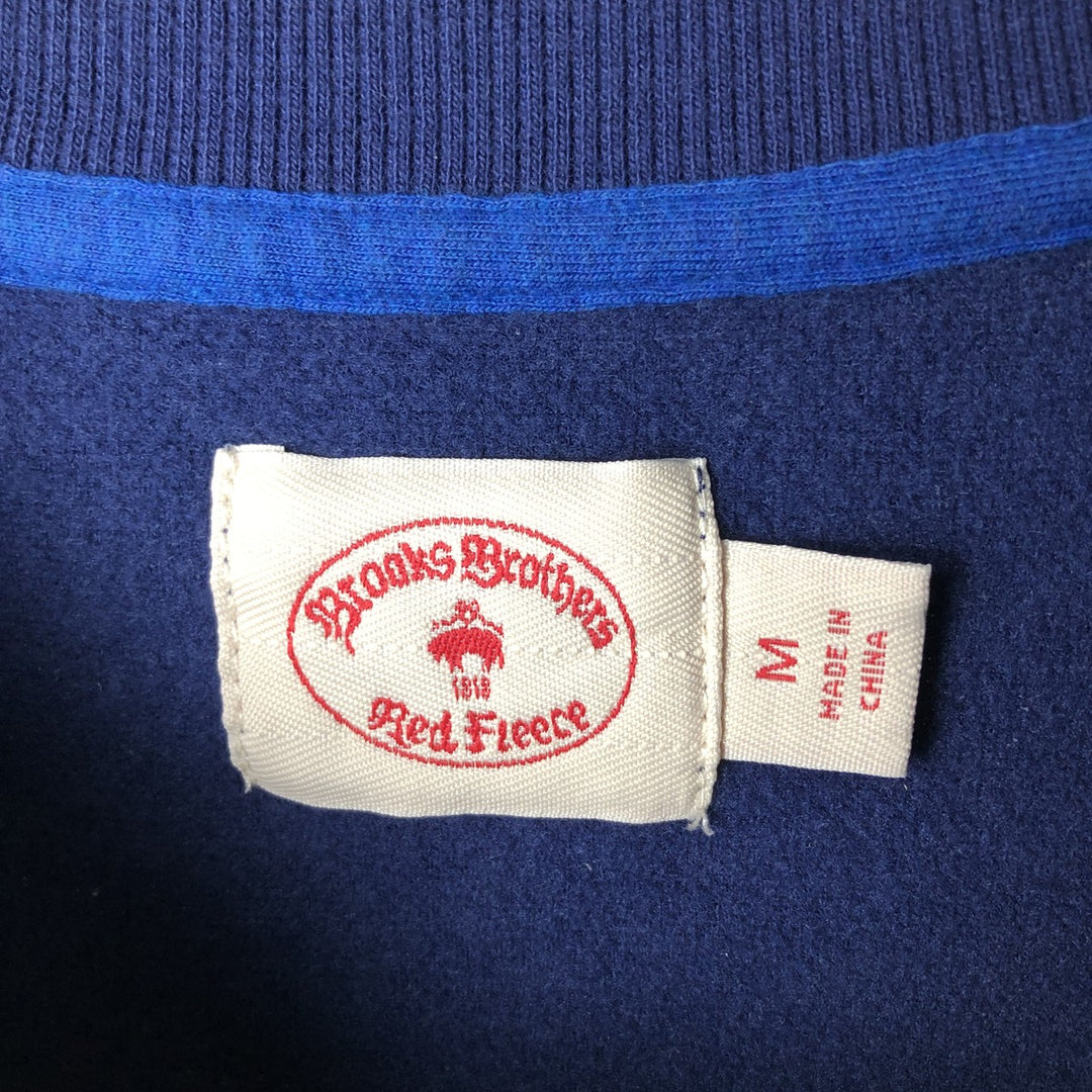 Brooks Brothers Red Fleece Blank Sweatshirt, Men's Size Medium cotton navy blue type Vintage Second Hand