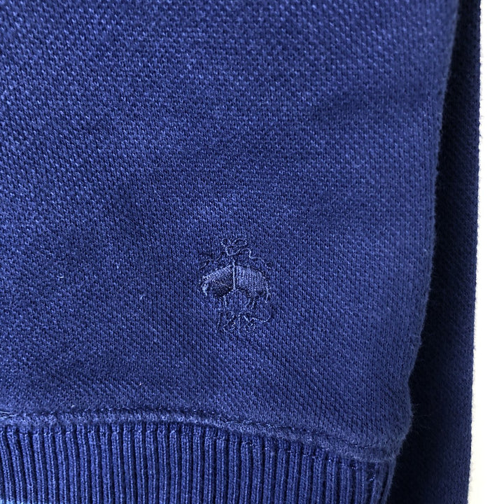 Brooks Brothers Red Fleece Blank Sweatshirt, Men's Size Medium cotton navy blue type Vintage Second Hand