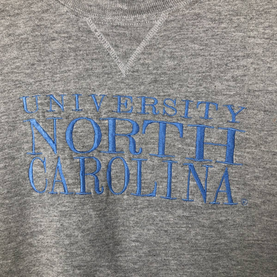 90'S Russell University of North Carolina College Sweatshirt, Made in USA, Men's Size XL, Vintage polyester gray type Vintage Second Hand