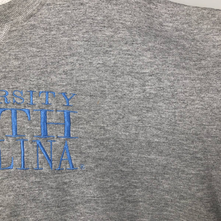90'S Russell University of North Carolina College Sweatshirt, Made in USA, Men's Size XL, Vintage polyester gray type Vintage Second Hand