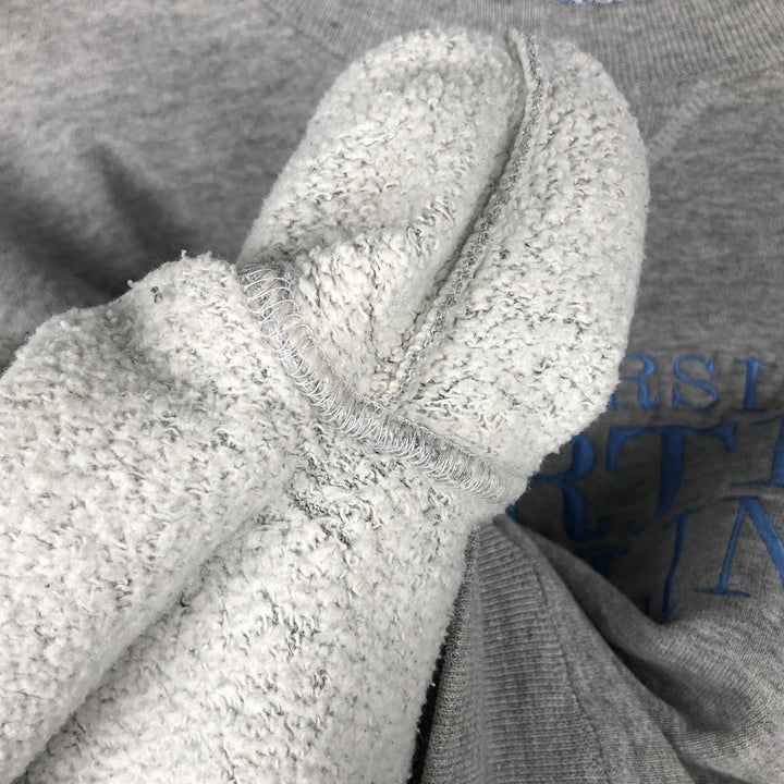 90'S Russell University of North Carolina College Sweatshirt, Made in USA, Men's Size XL, Vintage polyester gray type Vintage Second Hand