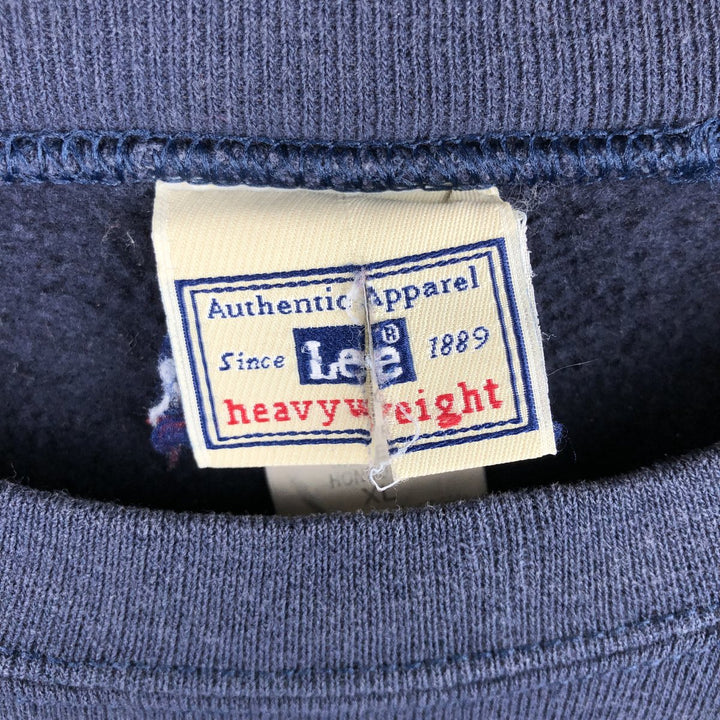 90s-00'S Lee plain blank sweatshirt, men's size XL cotton navy blue type Vintage Second Hand