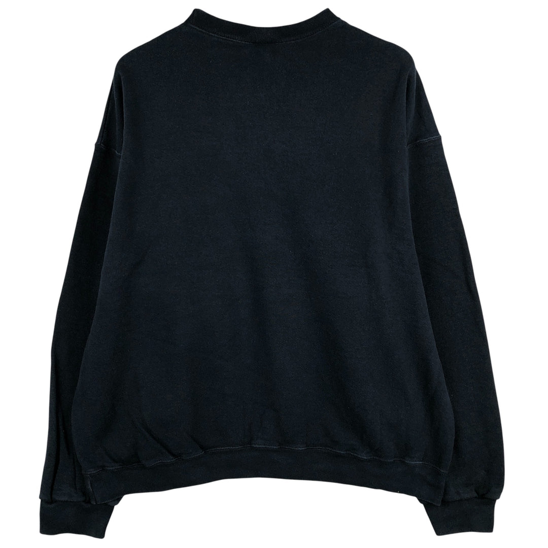 Fruit of the Loom plain blank sweatshirt, men's size XL cotton black type Vintage Second Hand