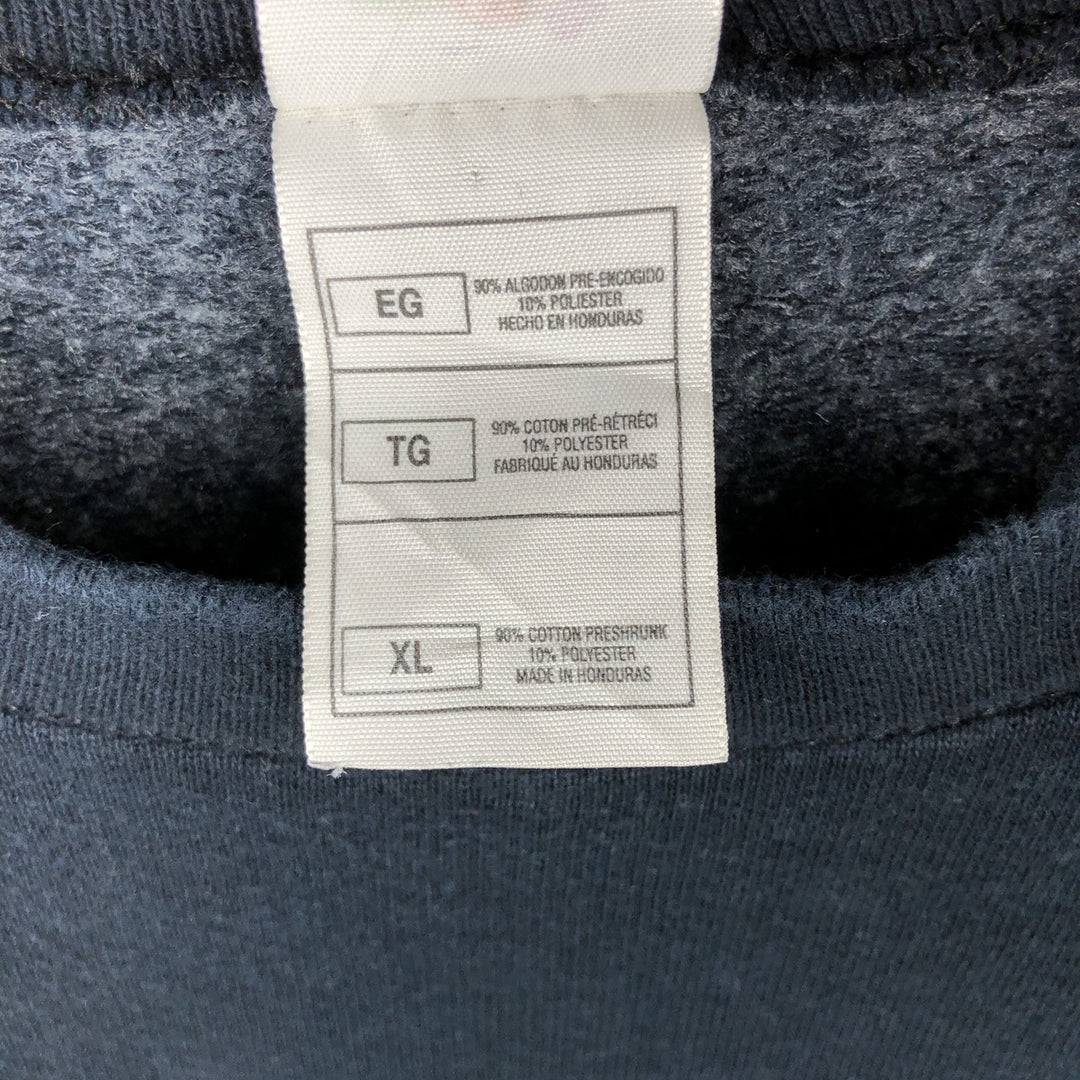 Fruit of the Loom plain blank sweatshirt, men's size XL cotton black type Vintage Second Hand