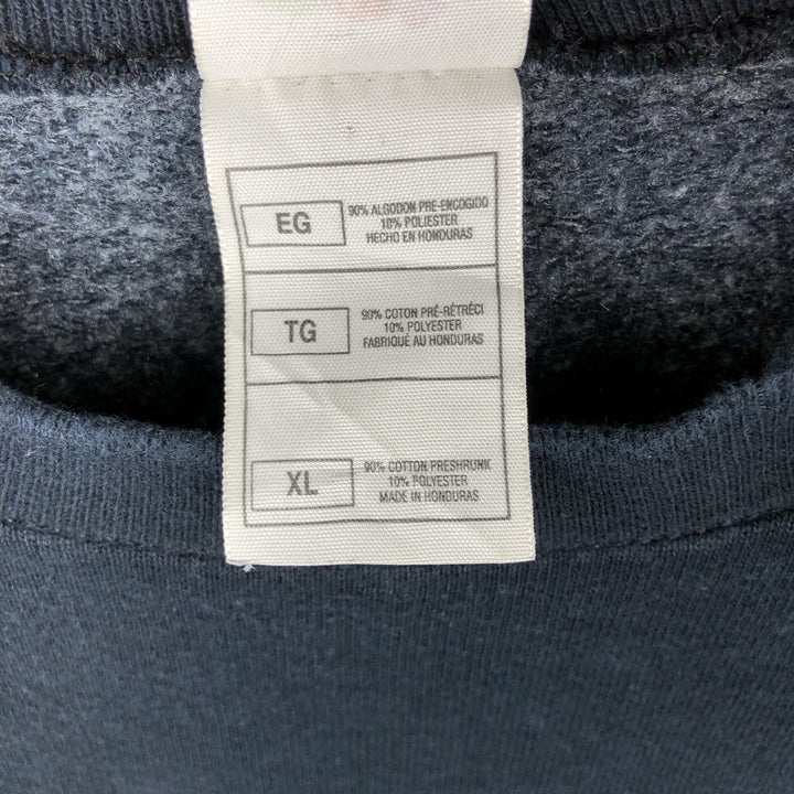 Fruit of the Loom plain blank sweatshirt, men's size XL cotton black type Vintage Second Hand