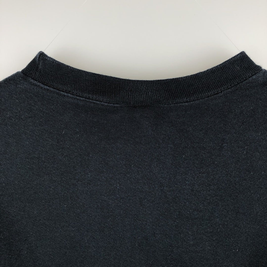 Fruit of the Loom plain blank sweatshirt, men's size XL cotton black type Vintage Second Hand