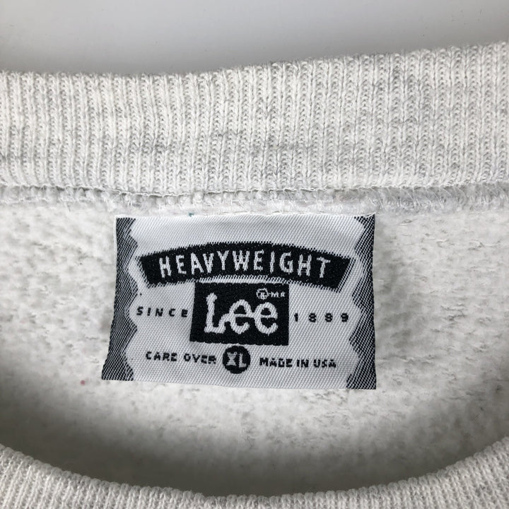 Vintage 90'S Lee Heavyweight Blank Sweatshirt, Made in USA, Men's Size XL unclear gray type Vintage Second Hand