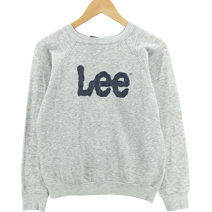 Vintage 90'S Lee logo sweatshirt, made in the USA, size M, men's cotton gray type Vintage Second Hand