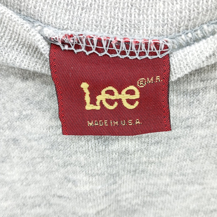 Vintage 90'S Lee logo sweatshirt, made in the USA, size M, men's cotton gray type Vintage Second Hand