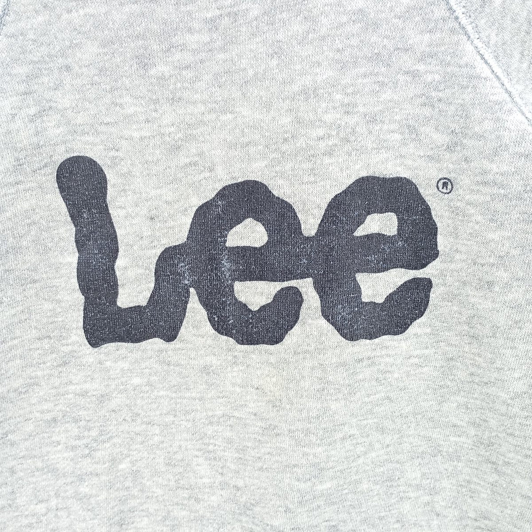 Vintage 90'S Lee logo sweatshirt, made in the USA, size M, men's cotton gray type Vintage Second Hand